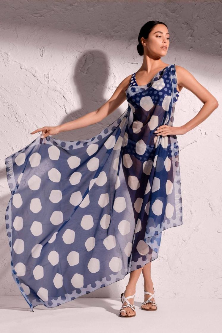 ASIMMETRIC POIS BLAUW